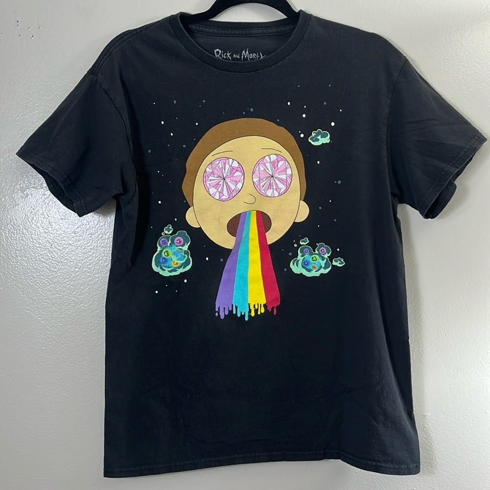 Rick & Morty Black graphic short sleeve Tee -shirt women’s size M